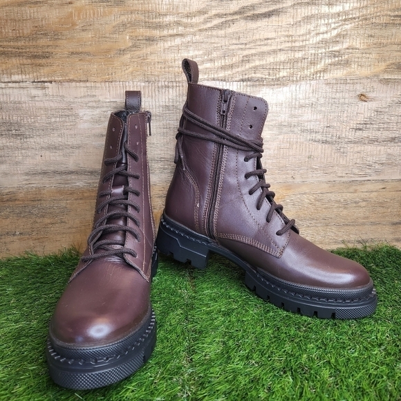 New Steve Madden Jasimyn Combat Boots - Picture 7 of 10